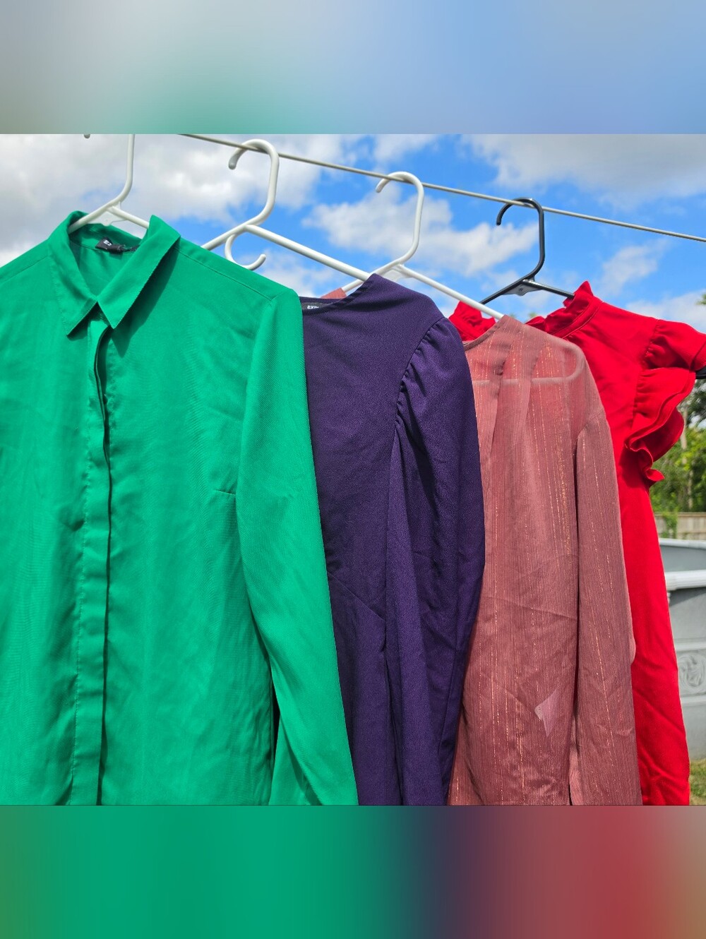 Lot Of 4 Womens Exoress Blouses XS